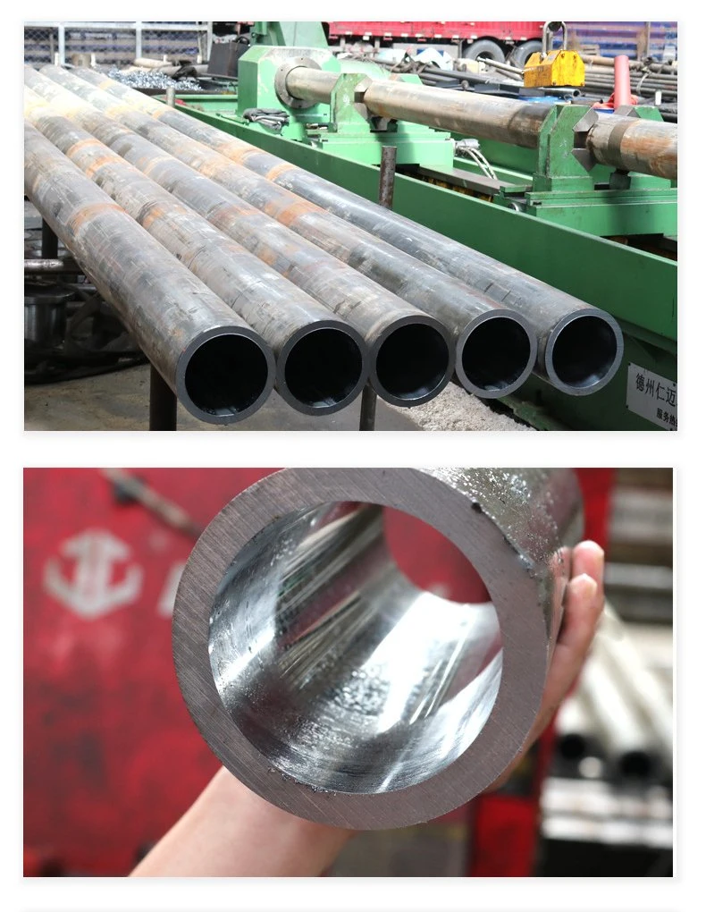 Factory Direct Sales Carbon Steel Pipe Honing Seamless Steel Tubes 1" Sch 40 St37 St52 1020 1045 A106b Fluid Seamless Cylinder Tube Cylinder Tube